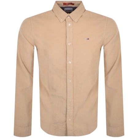 Product Image for Tommy Jeans Long Sleeved Corduroy Shirt Beige