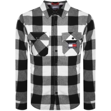 Product Image for Tommy Jeans Flannel Overshirt White