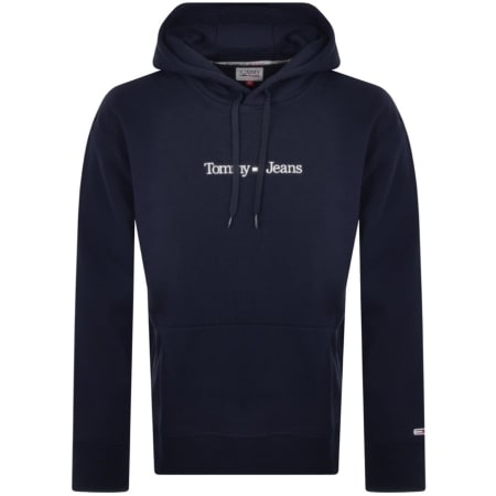 Product Image for Tommy Jeans Linear Logo Hoodie Navy