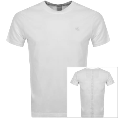 Product Image for Calvin Klein Jeans Logo Tape T Shirt White