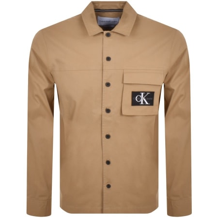 Product Image for Calvin Klein Jeans Utility Overshirt Jacket Beige