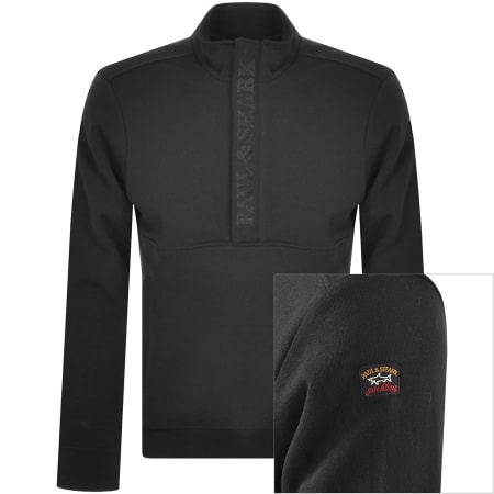 Product Image for Paul And Shark Half Zip Sweatshirt Black