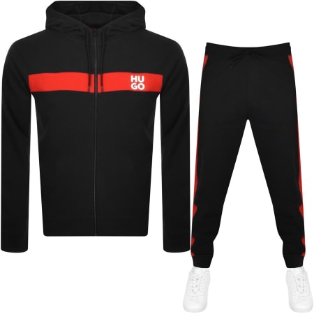 Product Image for HUGO Logo Doaky Tracksuit Black