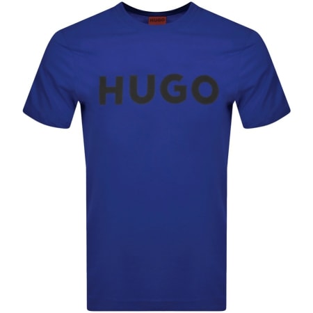 Product Image for HUGO Dulivio Crew Neck T Shirt Blue