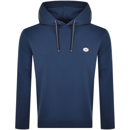 Product Image for Emporio Armani Logo Hoodie Blue
