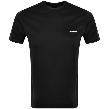 Product Image for Emporio Armani Short Sleeved Logo T Shirt Black
