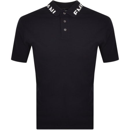 Product Image for Emporio Armani Short Sleeved Polo T Shirt Navy