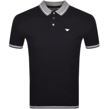 Product Image for Emporio Armani Short Sleeved Polo T Shirt Navy