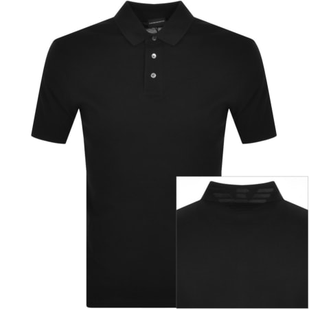 Product Image for Emporio Armani Short Sleeved Polo T Shirt Black