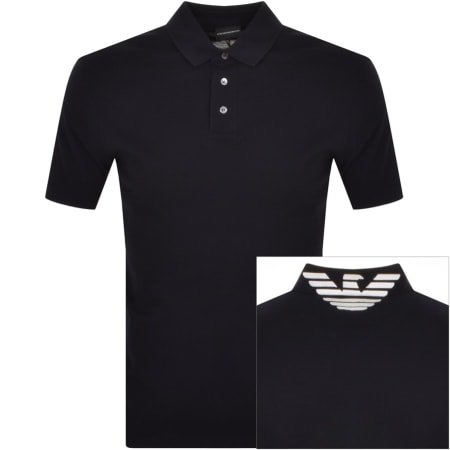 Product Image for Emporio Armani Short Sleeved Polo T Shirt Navy