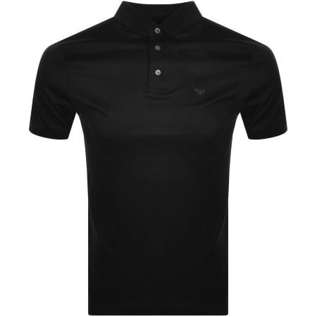 Product Image for Emporio Armani Short Sleeved Polo T Shirt Black