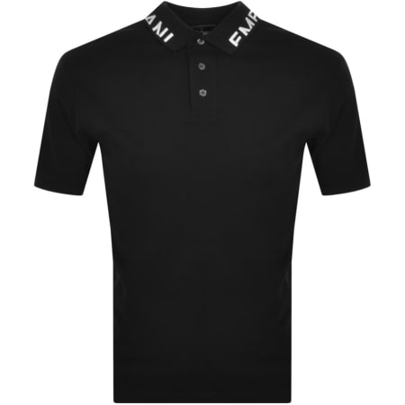 Product Image for Emporio Armani Short Sleeved Polo T Shirt Black