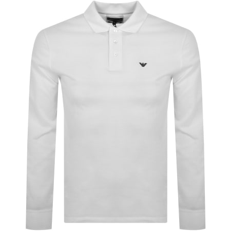 Product Image for Emporio Armani Long Sleeve Polo T Shirt White
