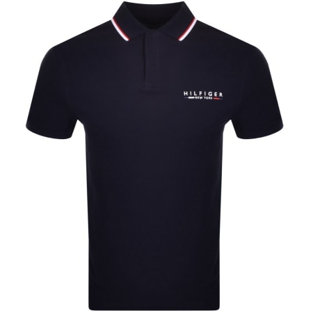 Product Image for Tommy Hilfiger Brand Love Logo Polo T Shirt Navy