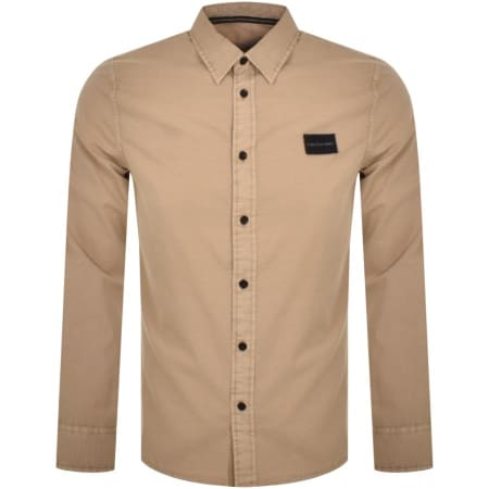 Product Image for Calvin Klein Ripstop Long Sleeve Shirt Beige