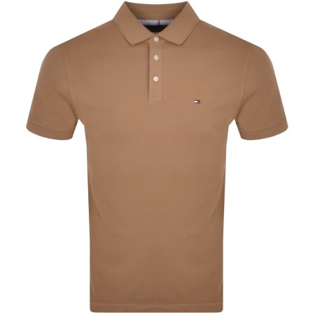 Product Image for Tommy Hilfiger Slim Fit Polo T Shirt Brown