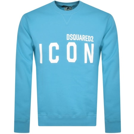 Product Image for DSQUARED2 Crew Neck Logo Sweatshirt Blue