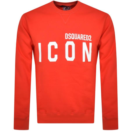 Product Image for DSQUARED2 Crew Neck Logo Sweatshirt Red