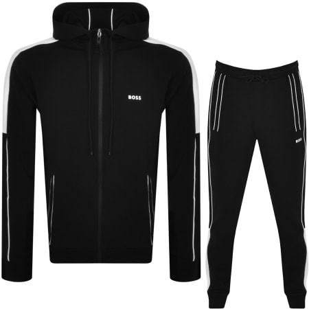 Product Image for BOSS Hooded Full Zip Tracksuit Black