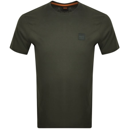 Product Image for BOSS Tales Logo T Shirt Green