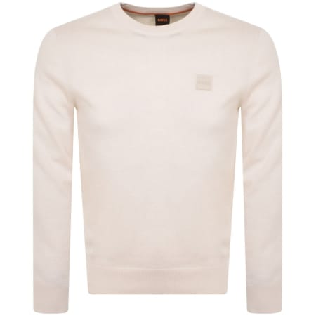 Product Image for BOSS Kanovano Knit Jumper Cream