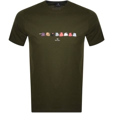 Product Image for PS By Paul Smith Nozzles T Shirt Green