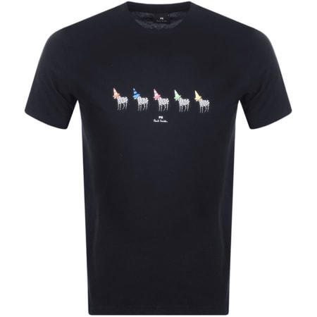 Product Image for PS By Paul Smith Zebra Cones T Shirt Navy