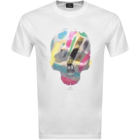 Product Image for PS By Paul Smith Skull T Shirt White
