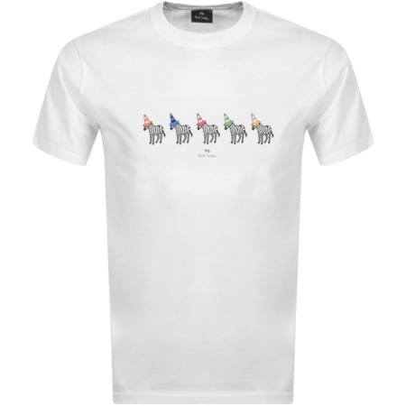 Product Image for PS By Paul Smith Zebra Cones T Shirt White