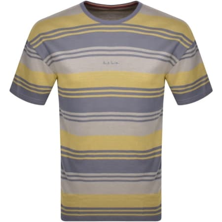 Product Image for PS By Paul Smith Stripe Relaxed Fit T Shirt Blue