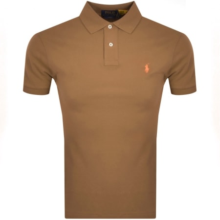 Product Image for Ralph Lauren Slim Fit Polo T Shirt Brown