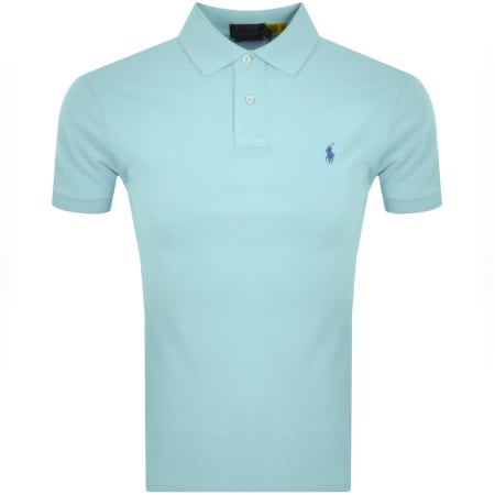 Product Image for Ralph Lauren Slim Fit Polo T Shirt Blue