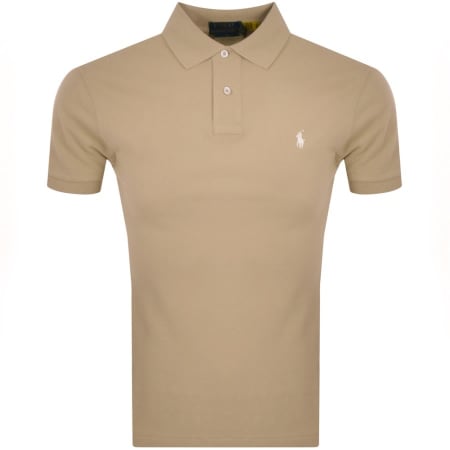 Product Image for Ralph Lauren Slim Fit Polo T Shirt Beige
