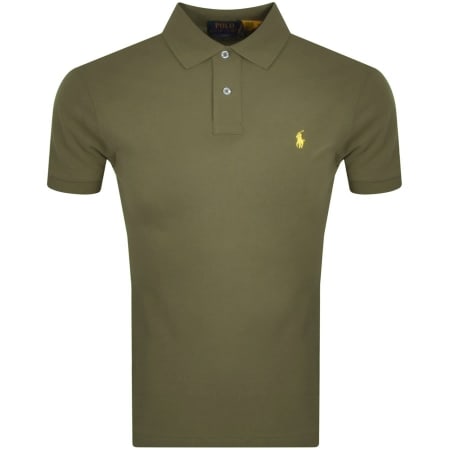 Product Image for Ralph Lauren Slim Fit Polo T Shirt Green