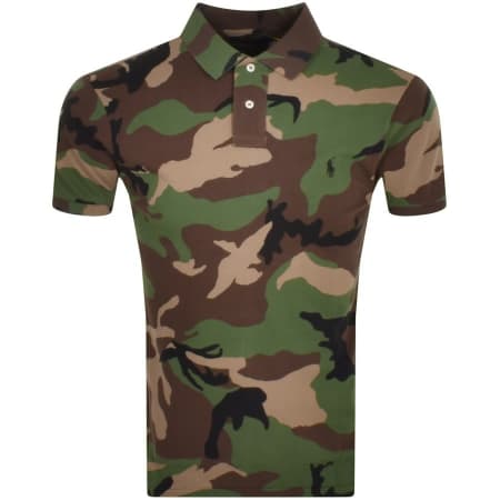 Product Image for Ralph Lauren Custom Slim Fit Polo T Shirt Green