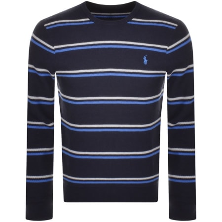 Product Image for Ralph Lauren Stripe Knit Jumper Navy