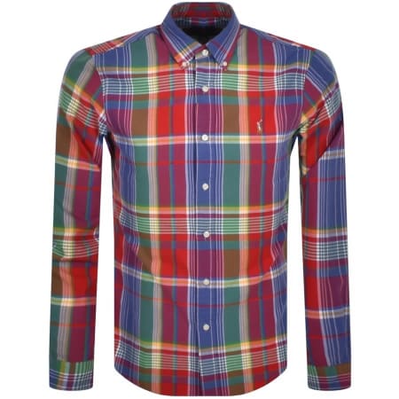 Product Image for Ralph Lauren Slim Fit Long Sleeve Shirt Red