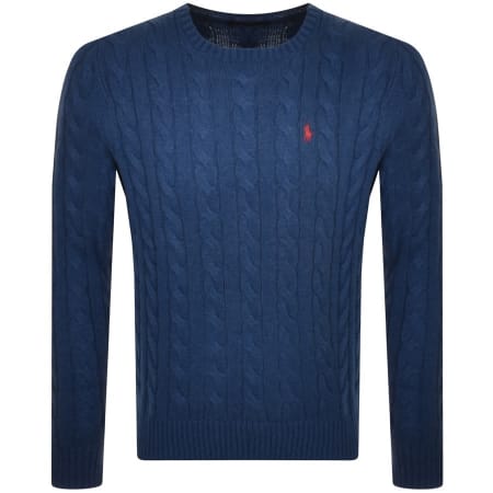 Product Image for Ralph Lauren Driver Crew Neck Knit Jumper Blue