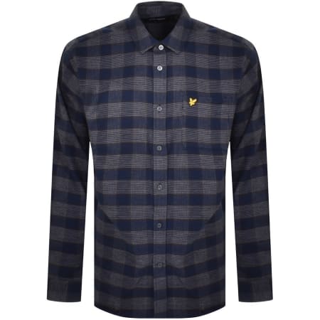 Product Image for Lyle And Scott Check Overshirt Navy