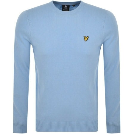 Product Image for Lyle And Scott Crew Neck Merino Knit Jumper Blue