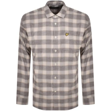 Product Image for Lyle And Scott Check Overshirt Beige