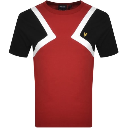 Product Image for Lyle And Scott Crew Neck Striped T shirt Red