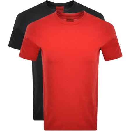 Product Image for HUGO Double Pack Crew Neck T Shirt Red