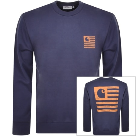 Product Image for Carhartt Label State Flag Sweatshirt Navy