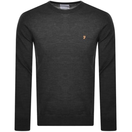 Product Image for Farah Vintage Mullen Merino Wool Jumper Grey