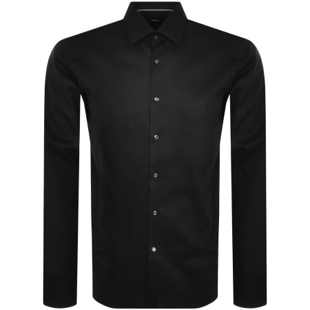 Product Image for BOSS H Hank Kent Long Sleeve Shirt Black