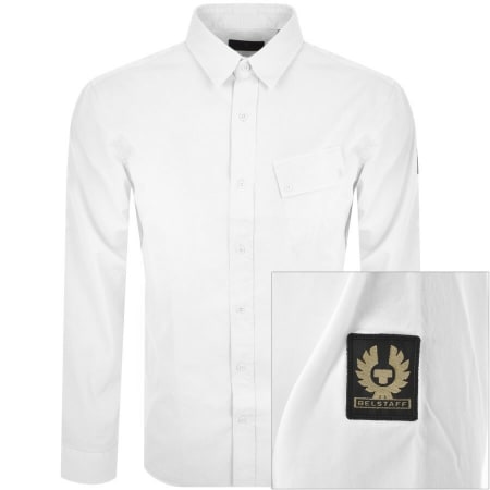 Product Image for Belstaff Long Sleeved Pitch Shirt White