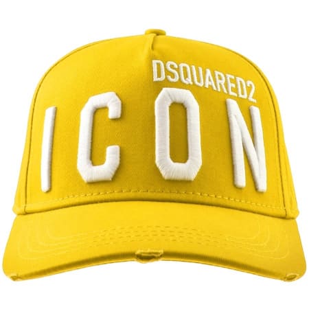 Product Image for DSQUARED2 Logo Baseball Cap Yellow