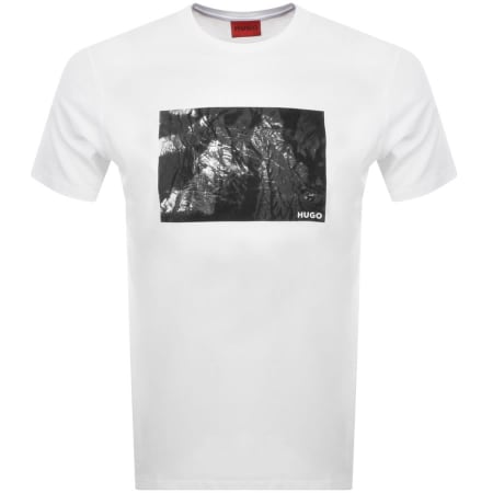 Product Image for HUGO Dalbathross Crew Neck T Shirt White