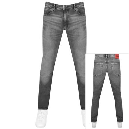 Product Image for HUGO 734 Extra Slim Fit Light Wash Jeans Grey